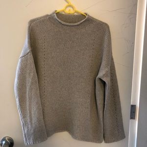 Lou & Grey Cashmere Pointelle Sweater - small